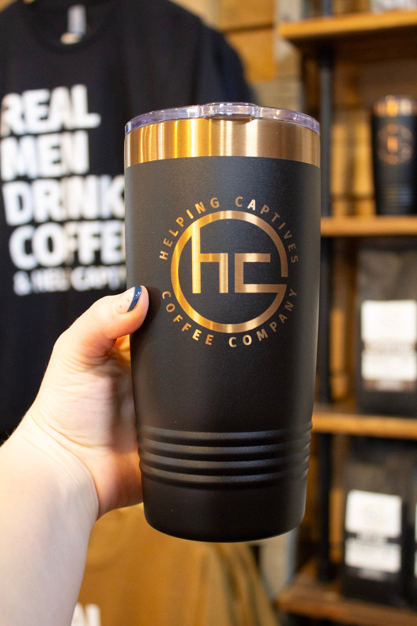 Helping Captives Coffee Co Tumbler